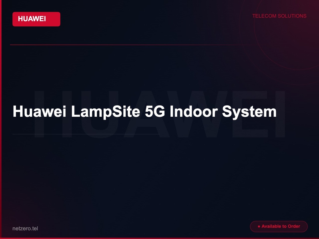 Huawei LampSite 5G Indoor System