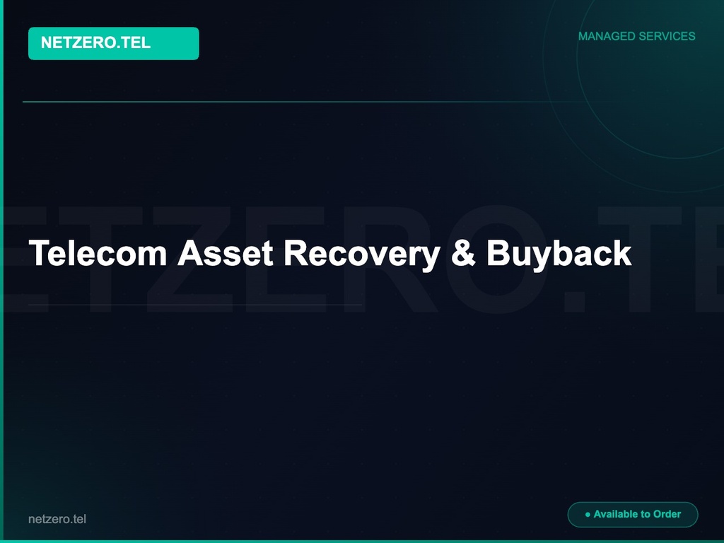 Telecom Asset Recovery & Buyback