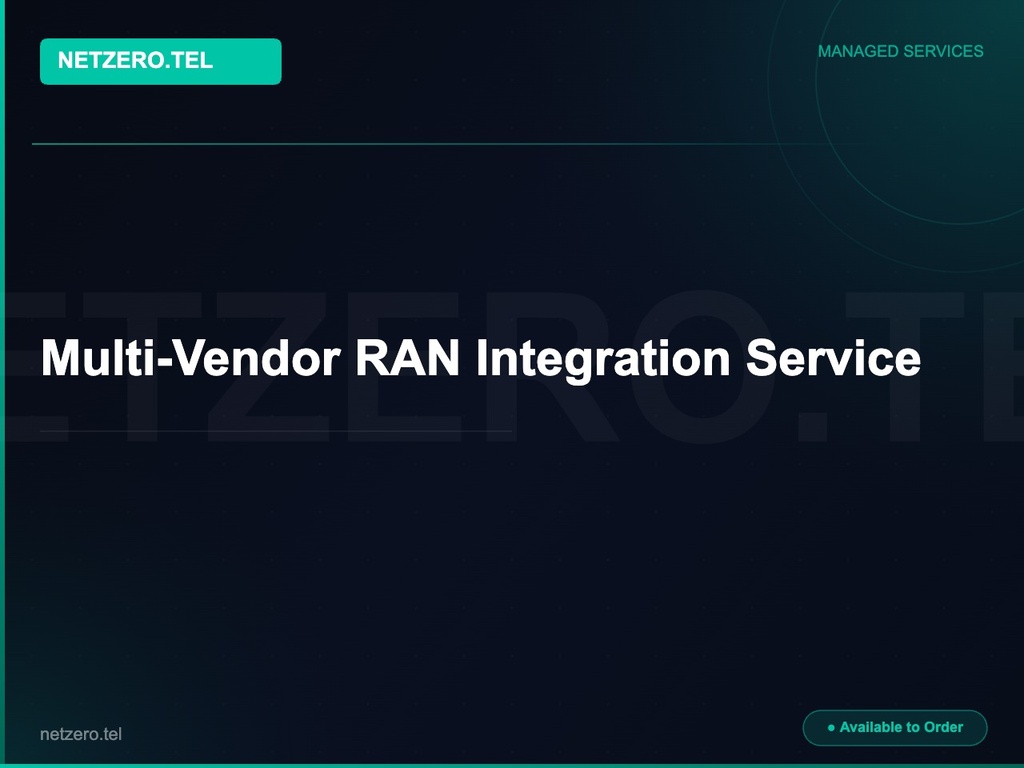 Multi-Vendor RAN Integration Service